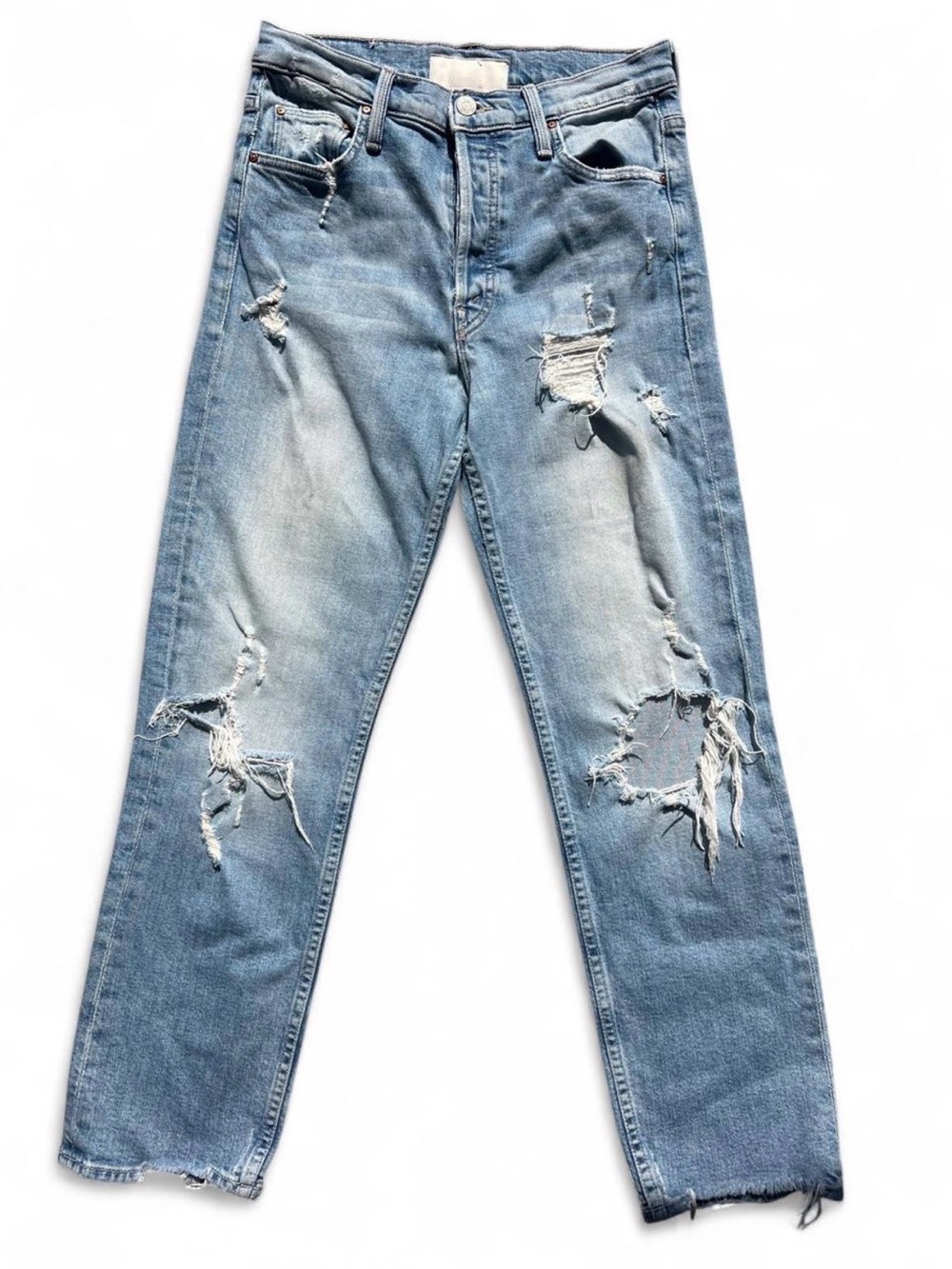 MOTHER Denim The Tomcat Ankle Jeans in Quite Contrary Distressed Size 27